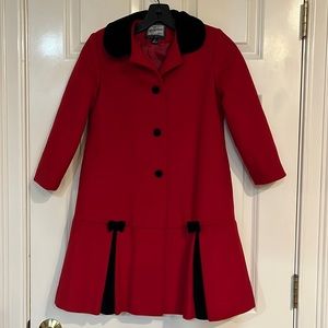 Girls holiday wool coat